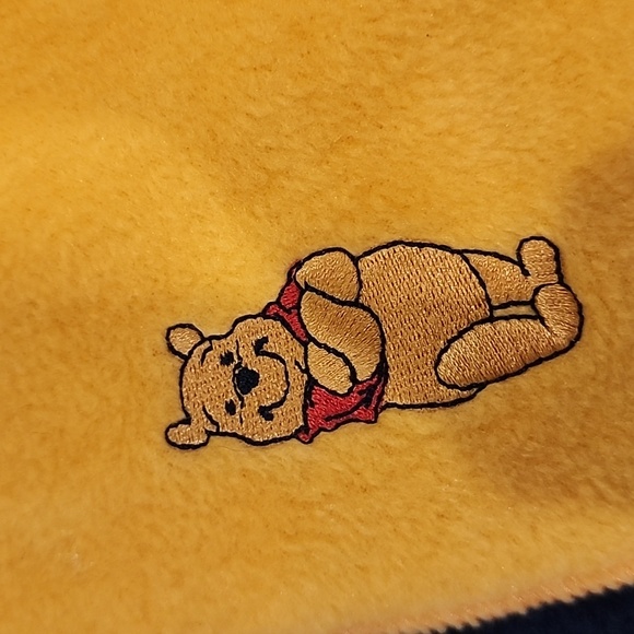 Disney Blue and Gold Winnie The Pooh Scarf Unisex - Picture 2 of 5